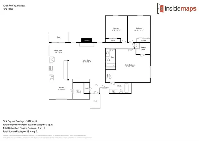 $2,300 | 4365 Reef Road, Marietta, GA 30066