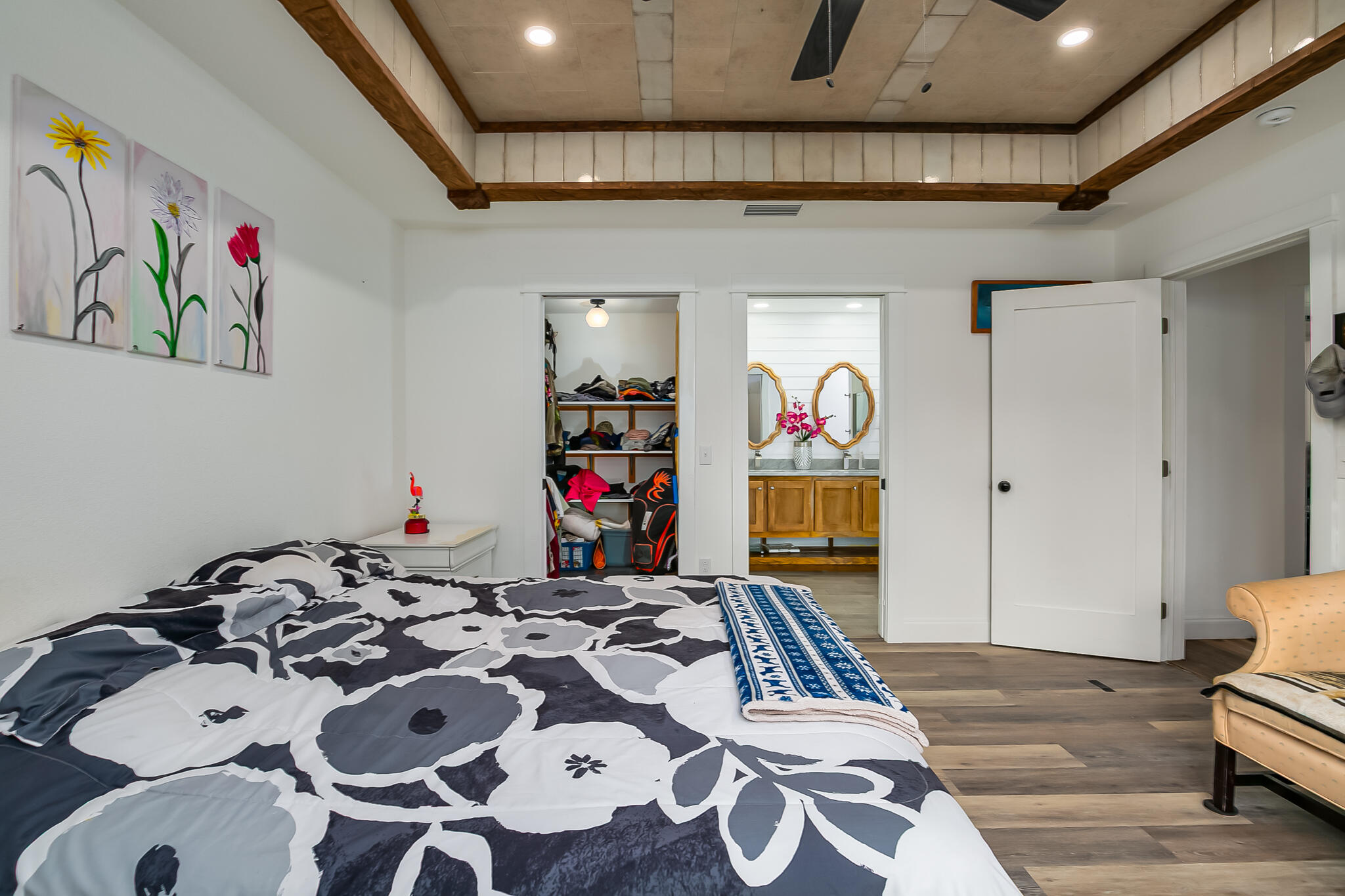 1141 Orange Loop Okeechobee, FL 34974 - Photo 10 of 20 a bedroom with bed and a table