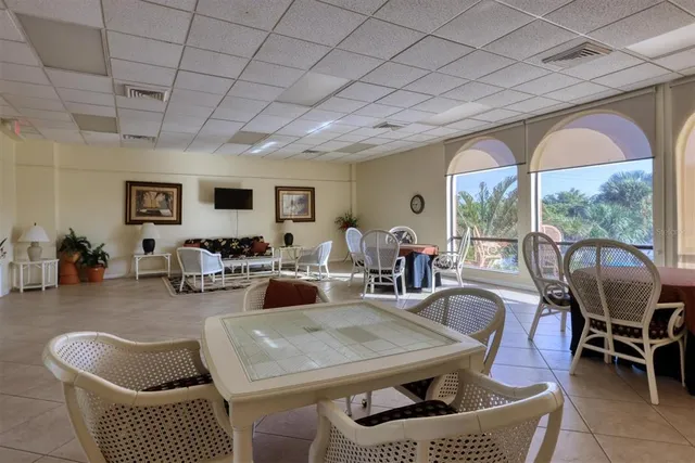 a view of an outdoor space and tennis court