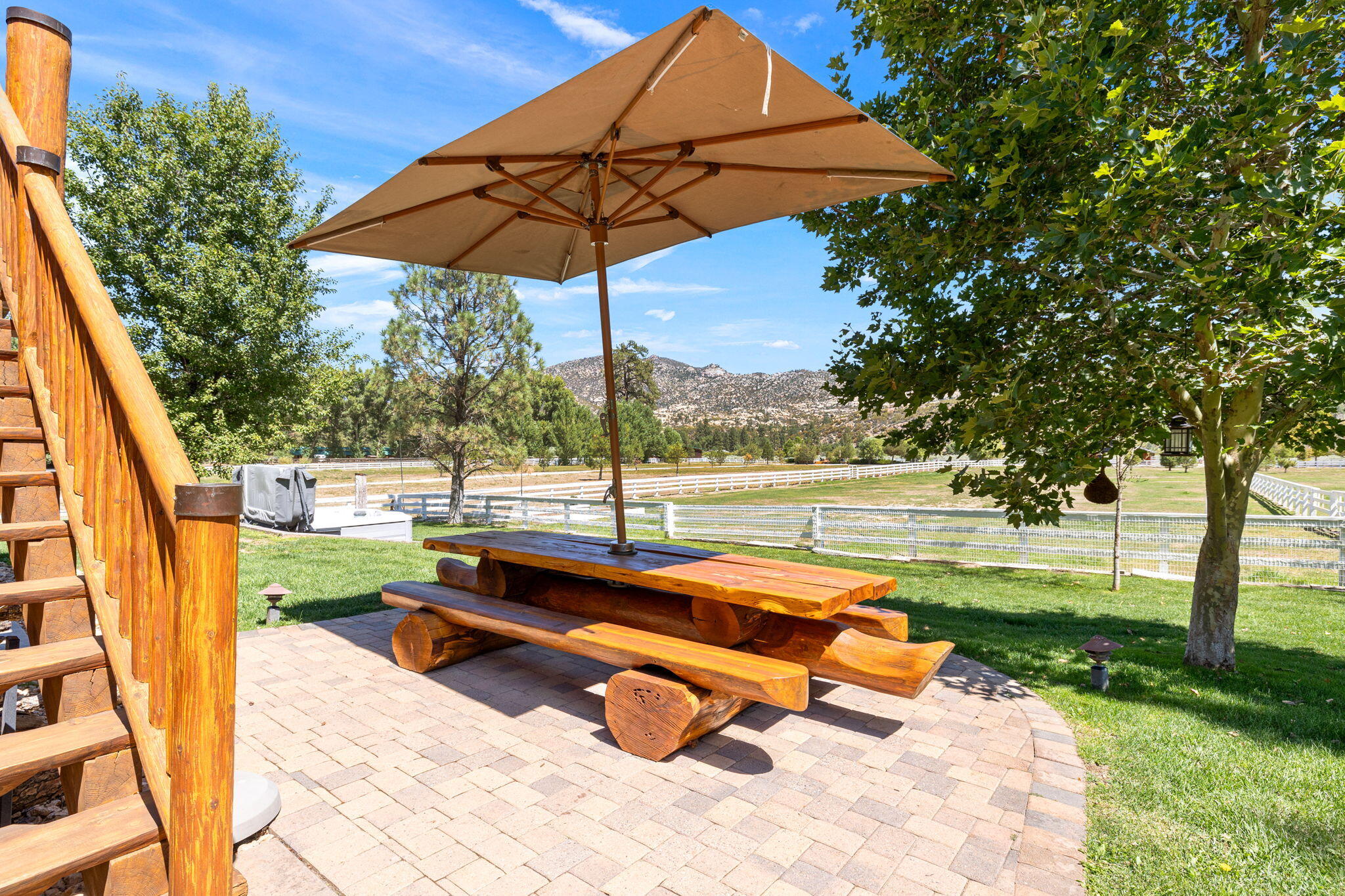 61380 Devils Ladder Road Mountain Center, CA 92561 - Photo 26 of 44 a view of backyard with swimming pool and outdoor