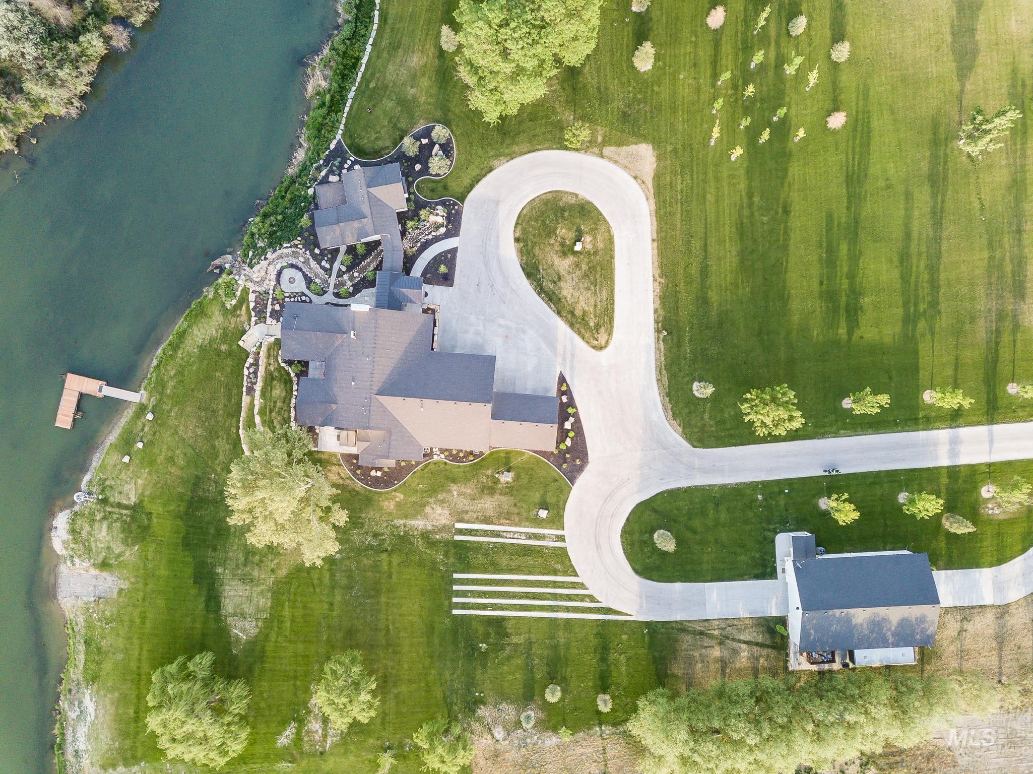 2475 River Ranch Emmett, ID 83617 - Photo 5 of 15 Aerial view of property and surrounding area with a nearby body of water