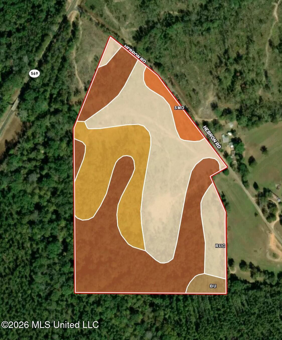5734 Hebron Road Liberty, MS 39645 - Photo 31 of 32 Amite 42.75 Soil Map