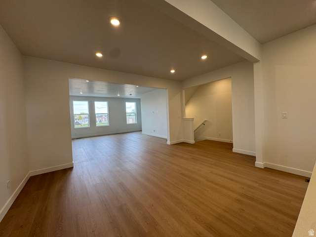 1876 West 1575th North, Unit 237 Layton, UT 84041 - Photo 7 of 20 Unfurnished room featuring recessed lighting and light wood finished floors