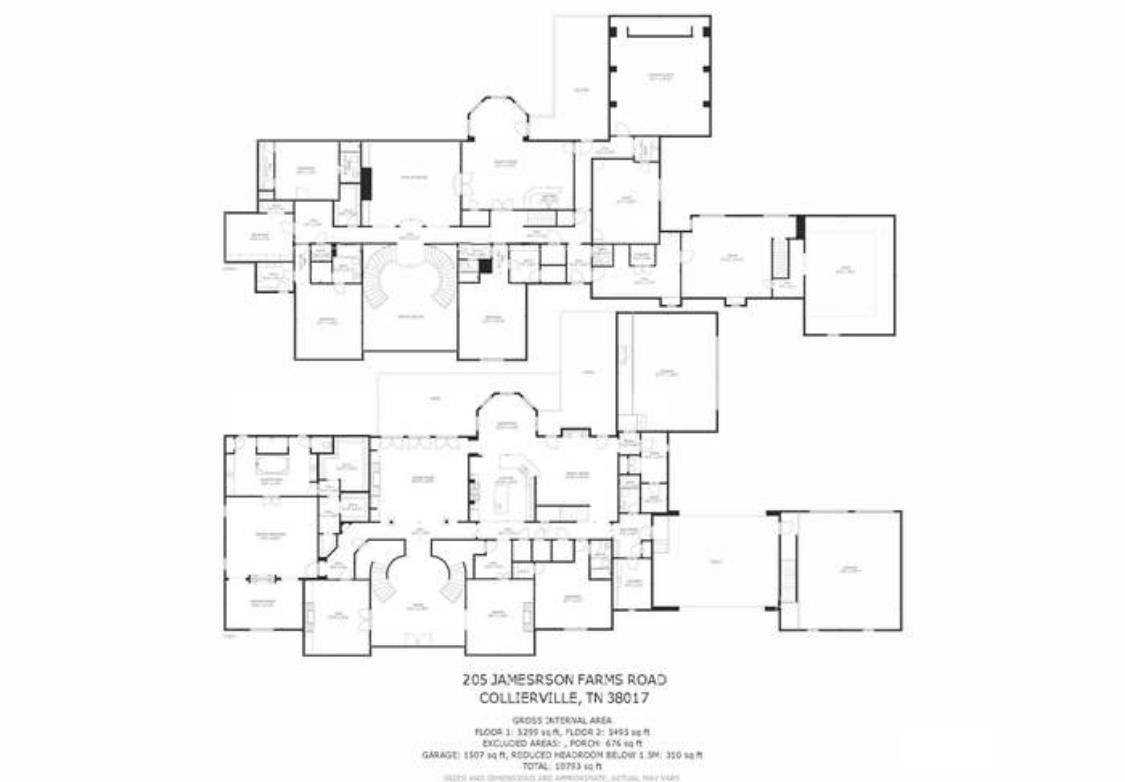 205 Jamerson Farm Road Collierville, TN 38017 - Photo 35 of 36 a picture of floor plan