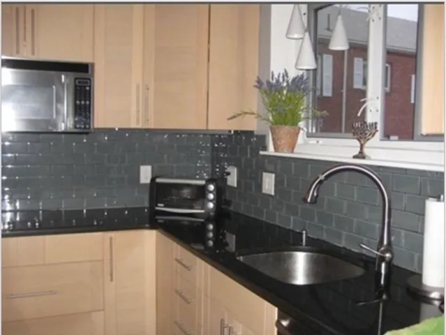 a close view of sink and tap