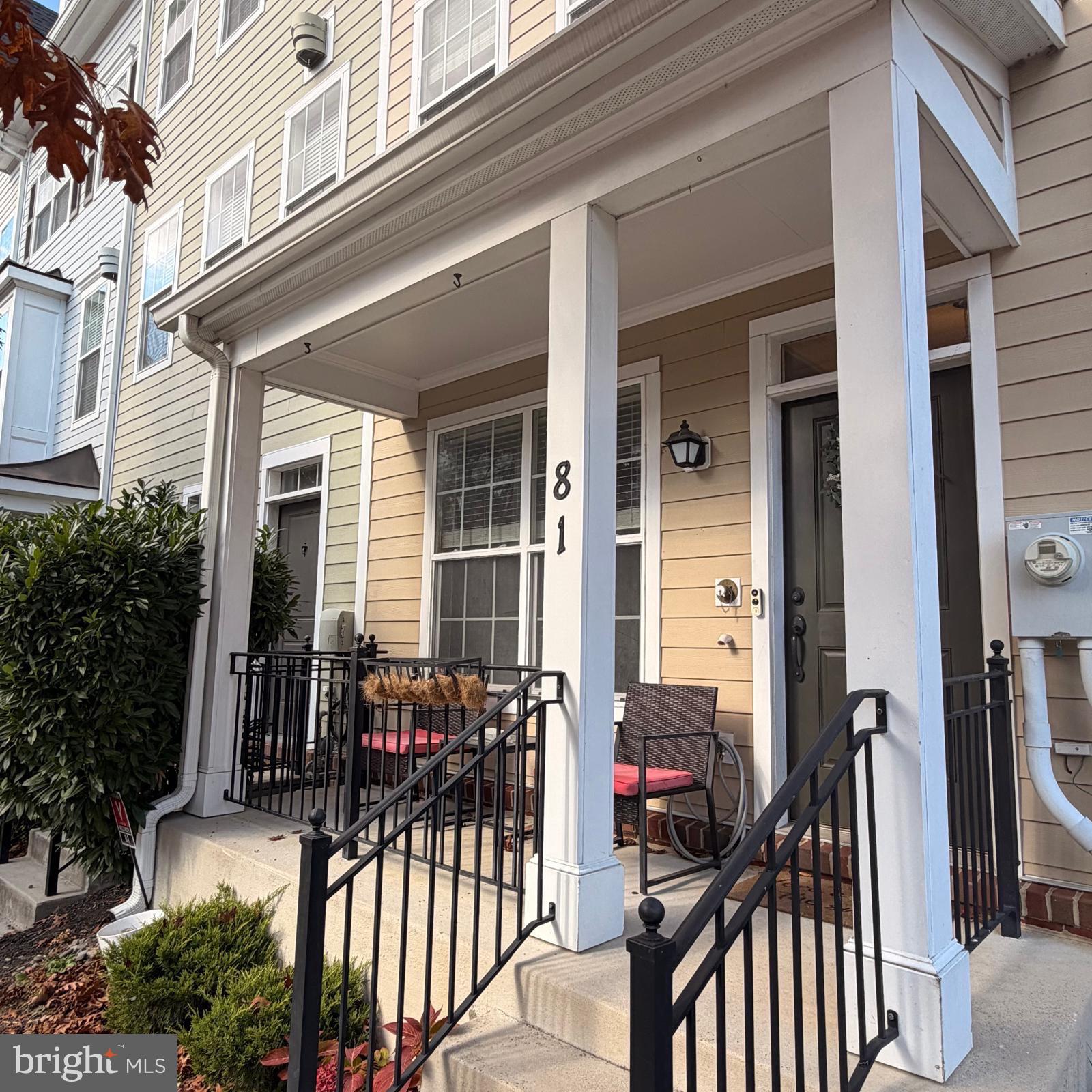 front view of a house with a porch