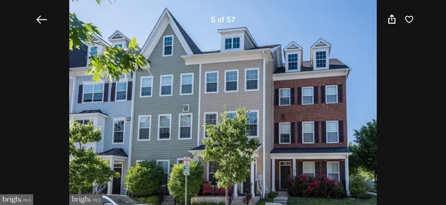 a front view of a multi story building