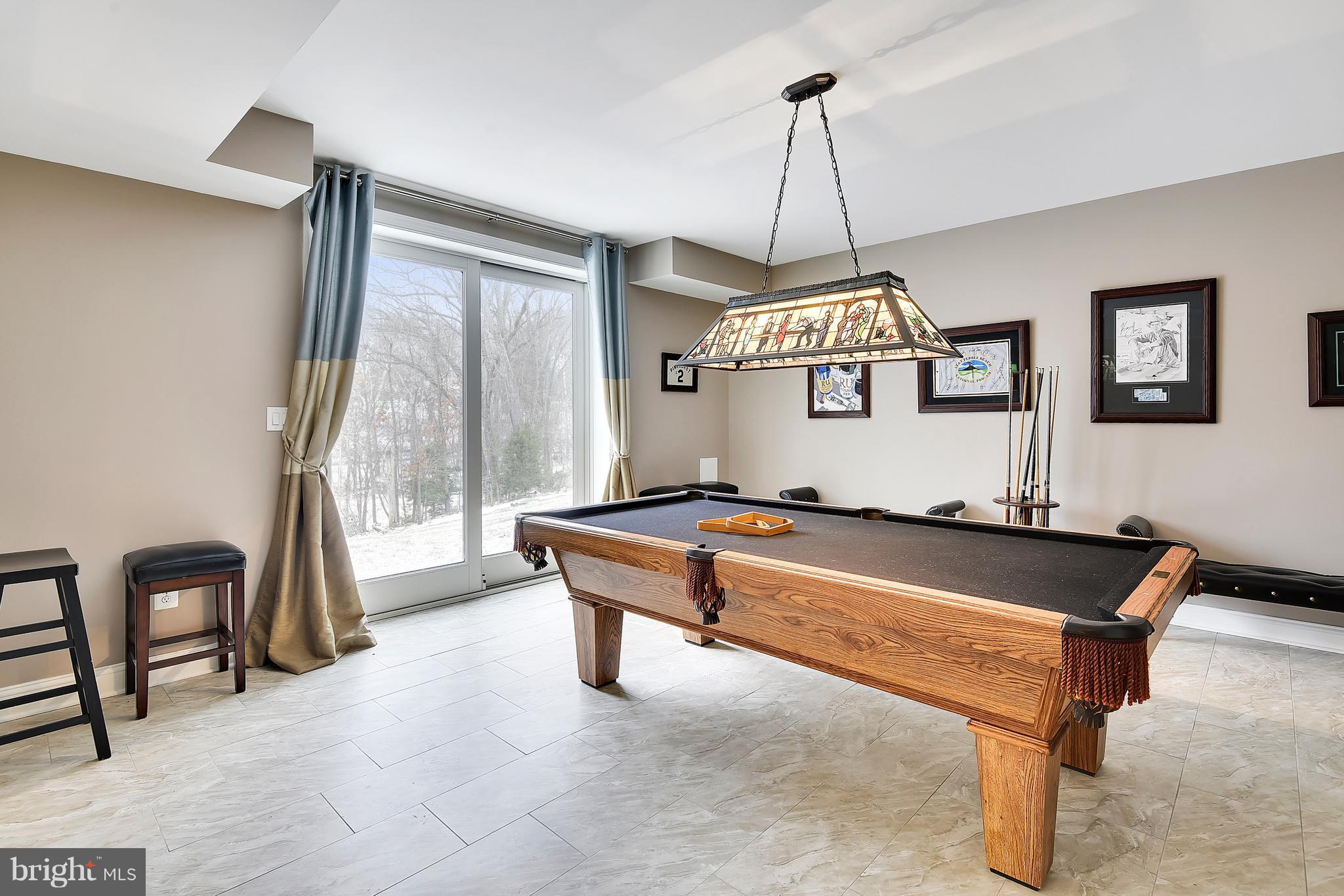 3309 Fox Mill Road Oakton, VA 22124 - Photo 22 of 30 Lower Level Billiards Room. Walk out basement.