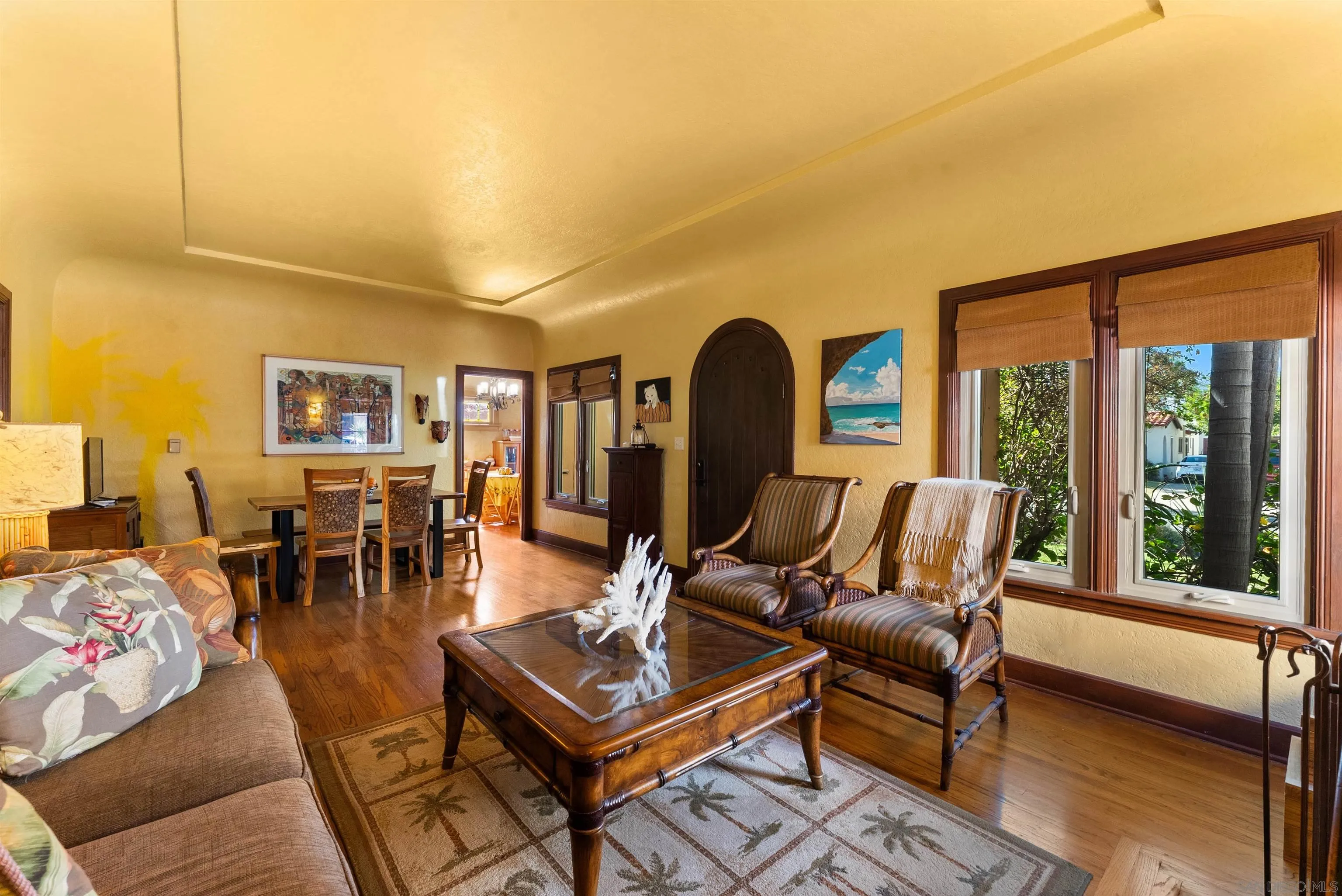 4965 Marlborough Drive San Diego, CA 92116 - Photo 6 of 47 a living room with furniture a rug and a floor to ceiling window
