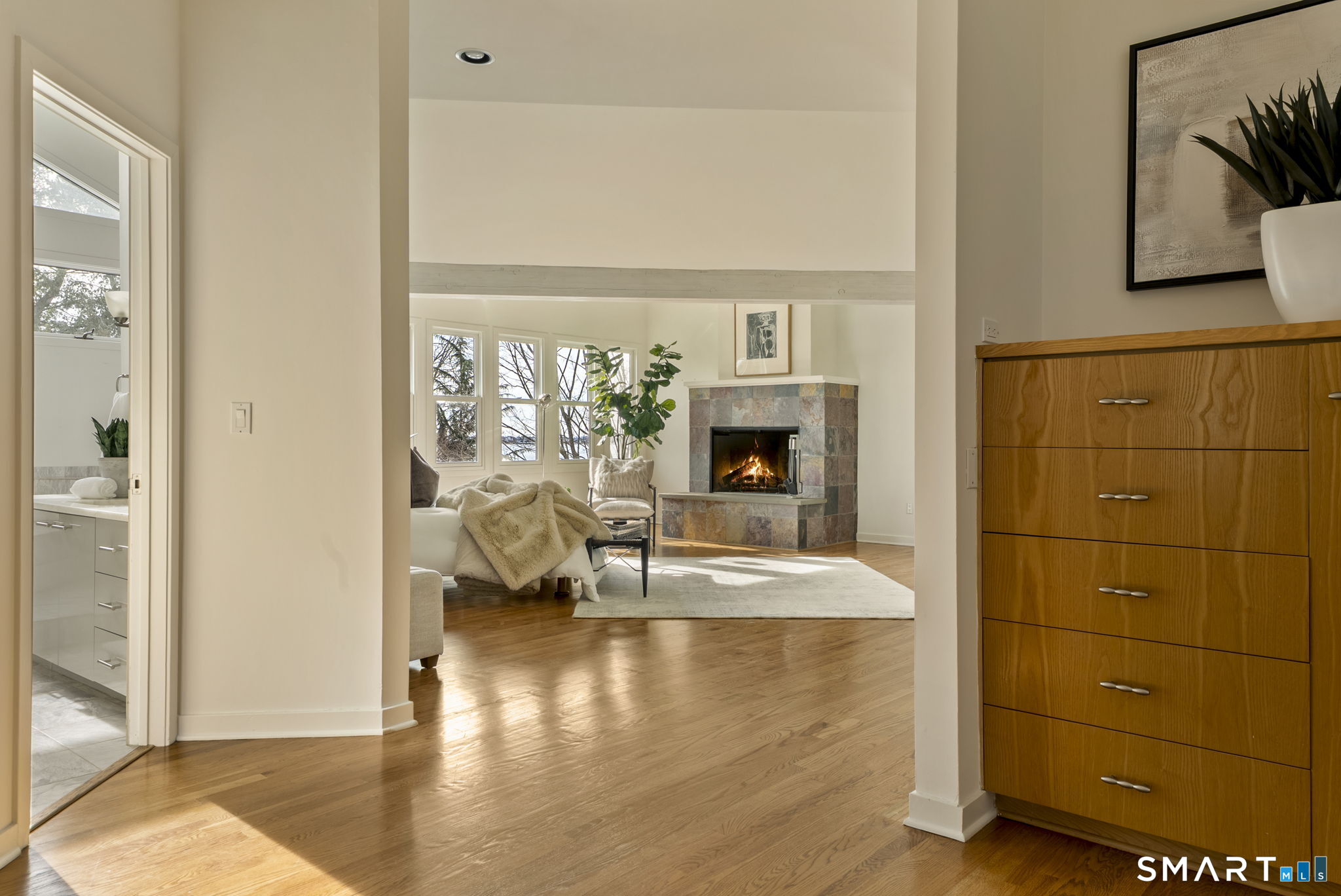 2 Judy Point Lane Westport, CT 06880 - Photo 11 of 27 a living room with furniture and a fireplace
