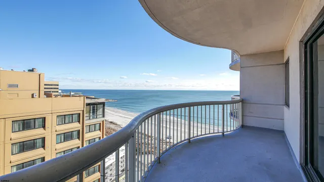 a view of city from balcony