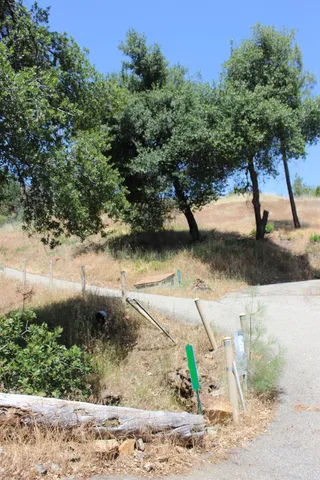 a view of a lake with beach