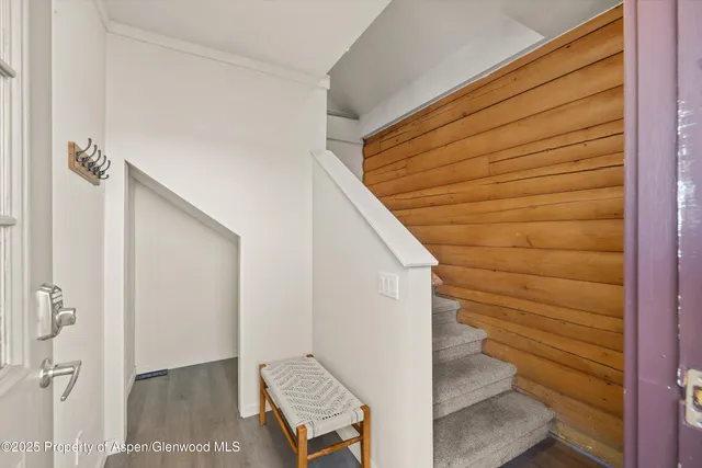 an empty room with a natural light