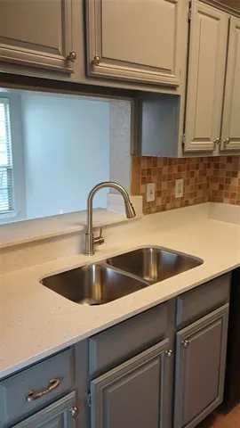 a close view of sink and tap