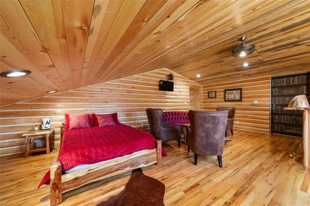 a balcony with furniture