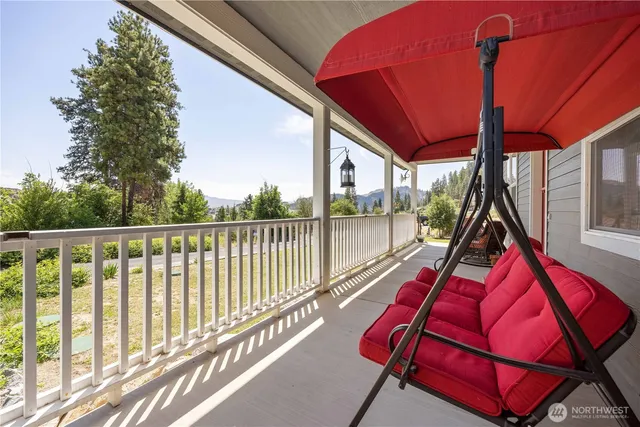 a view of sitting area in balcony