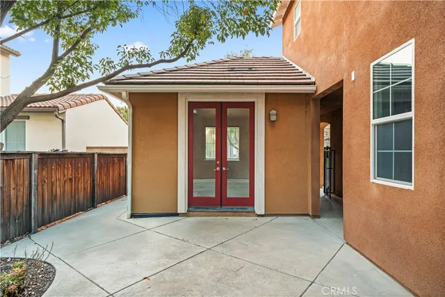 a front view of a house