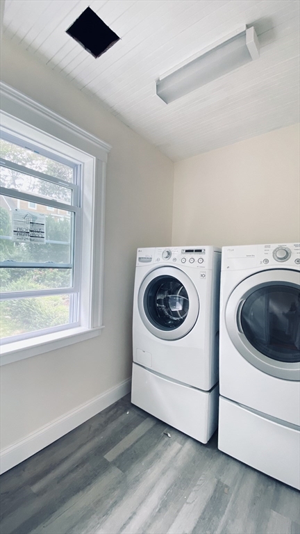 96 Brayton Road, Unit 1 Boston, MA 02135 - Photo 7 of 10 a utility room with dryer and washer