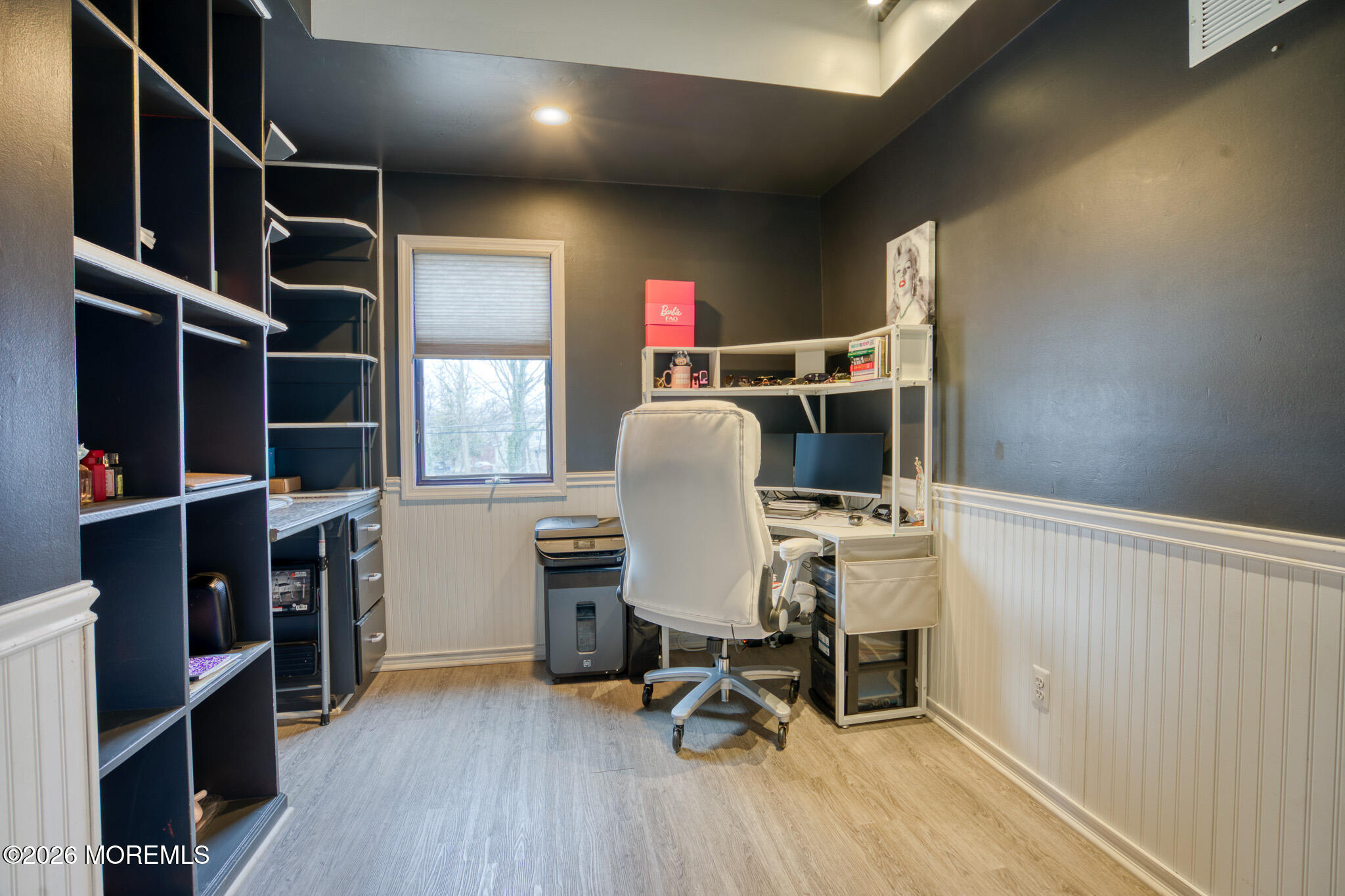 138 3rd Street Keyport, NJ 07735 - Photo 16 of 20 a view of a workspace with furniture and a window