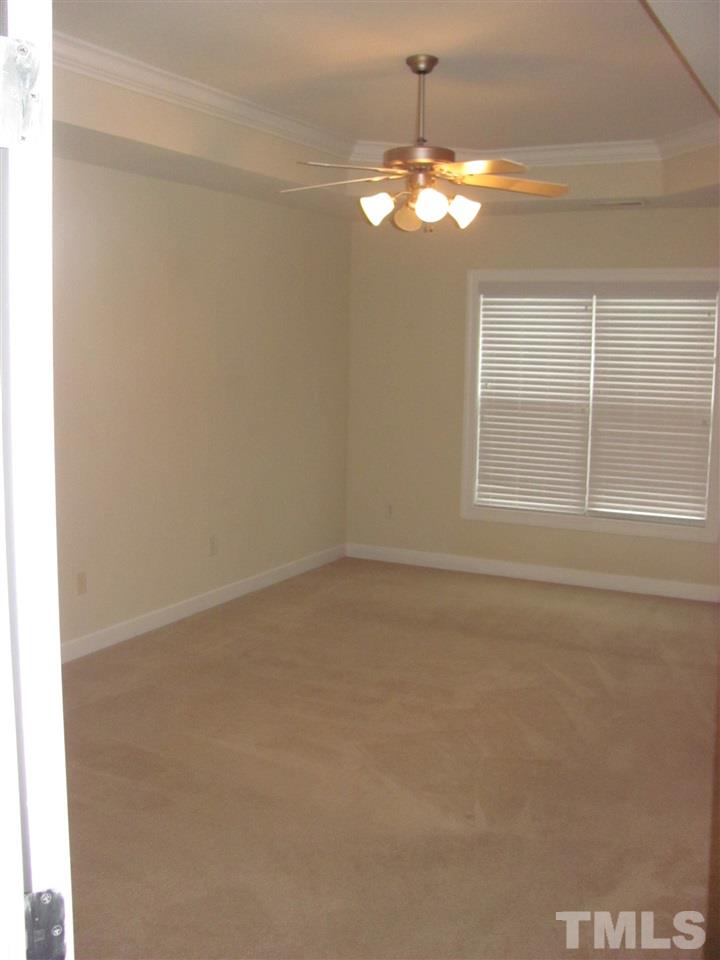 104 Leighann Ridge Lane Rolesville, NC 27571 - Photo 7 of 11 This large master bedroom features a huge walk in closet and a trey ceiling w/ceiling fan. This 17 x 12 room is deceptively spacious, better get the king sized suite for this great space!