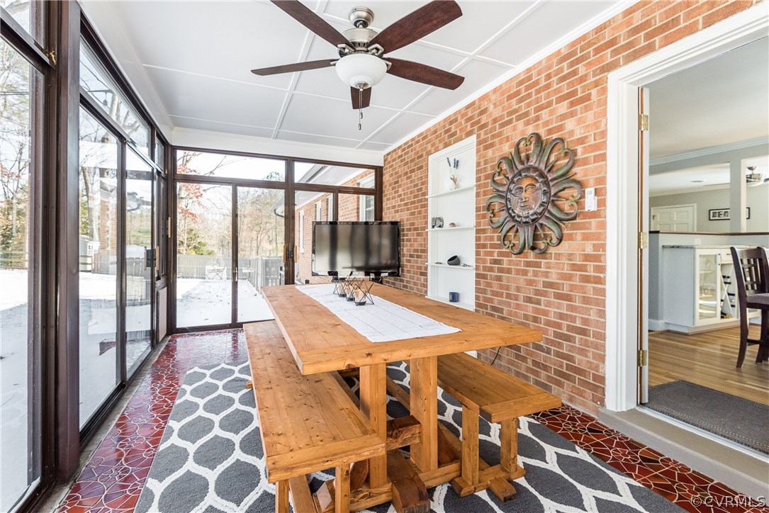 8414 Rubimont Road Richmond, VA 23235 - Photo 14 of 43 Florida room with ceramic tiled floor. Heated and