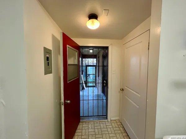 a view of an entryway door