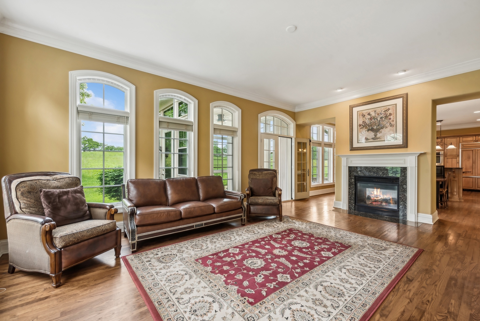9 Willowcrest Drive, Unit 9 Oak Brook, IL 60523 - Photo 13 of 37 a living room with furniture and a fireplace