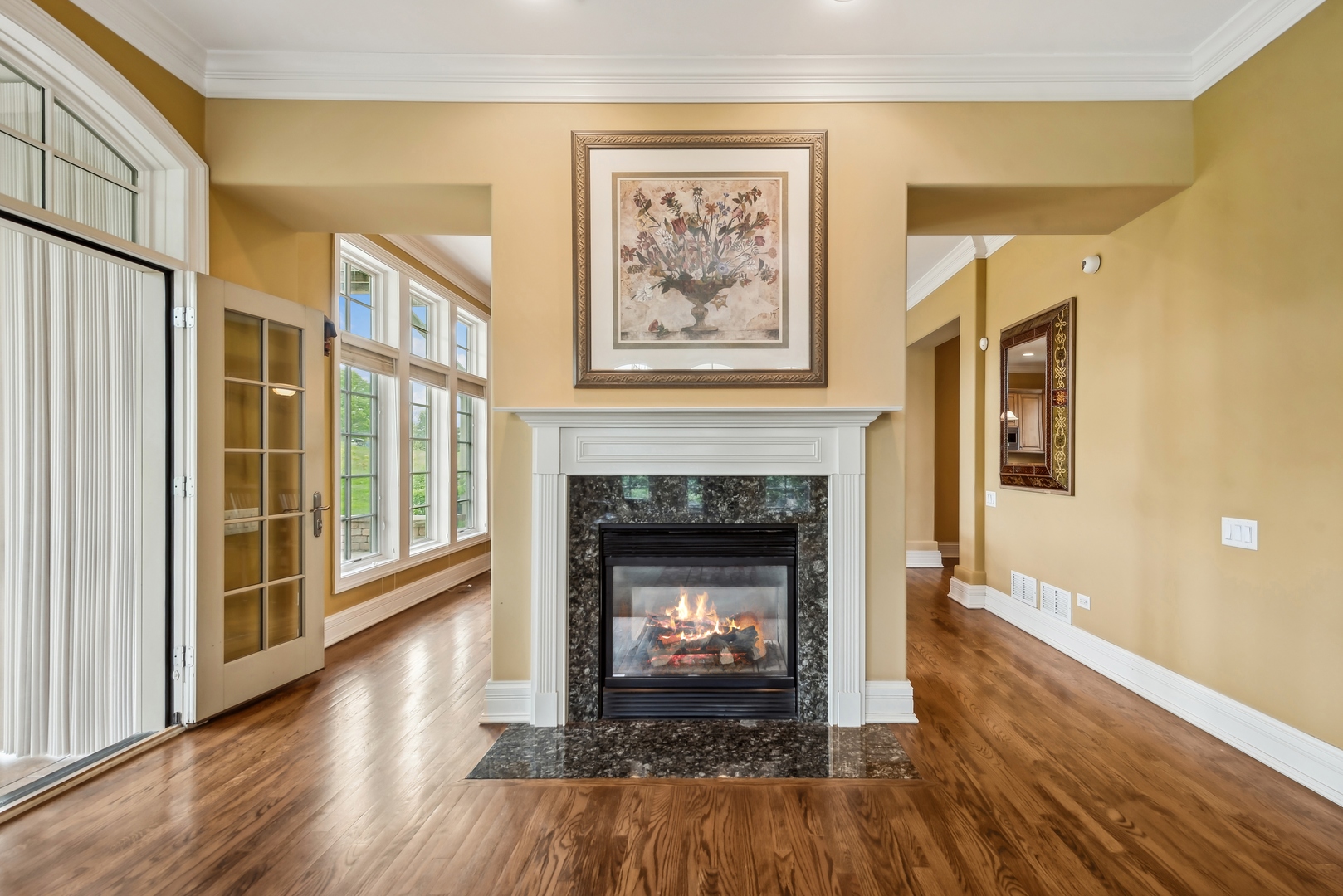 9 Willowcrest Drive, Unit 9 Oak Brook, IL 60523 - Photo 14 of 37 a living room with furniture and a fireplace