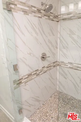 a close view of a shower