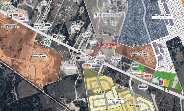 a bird view of a building