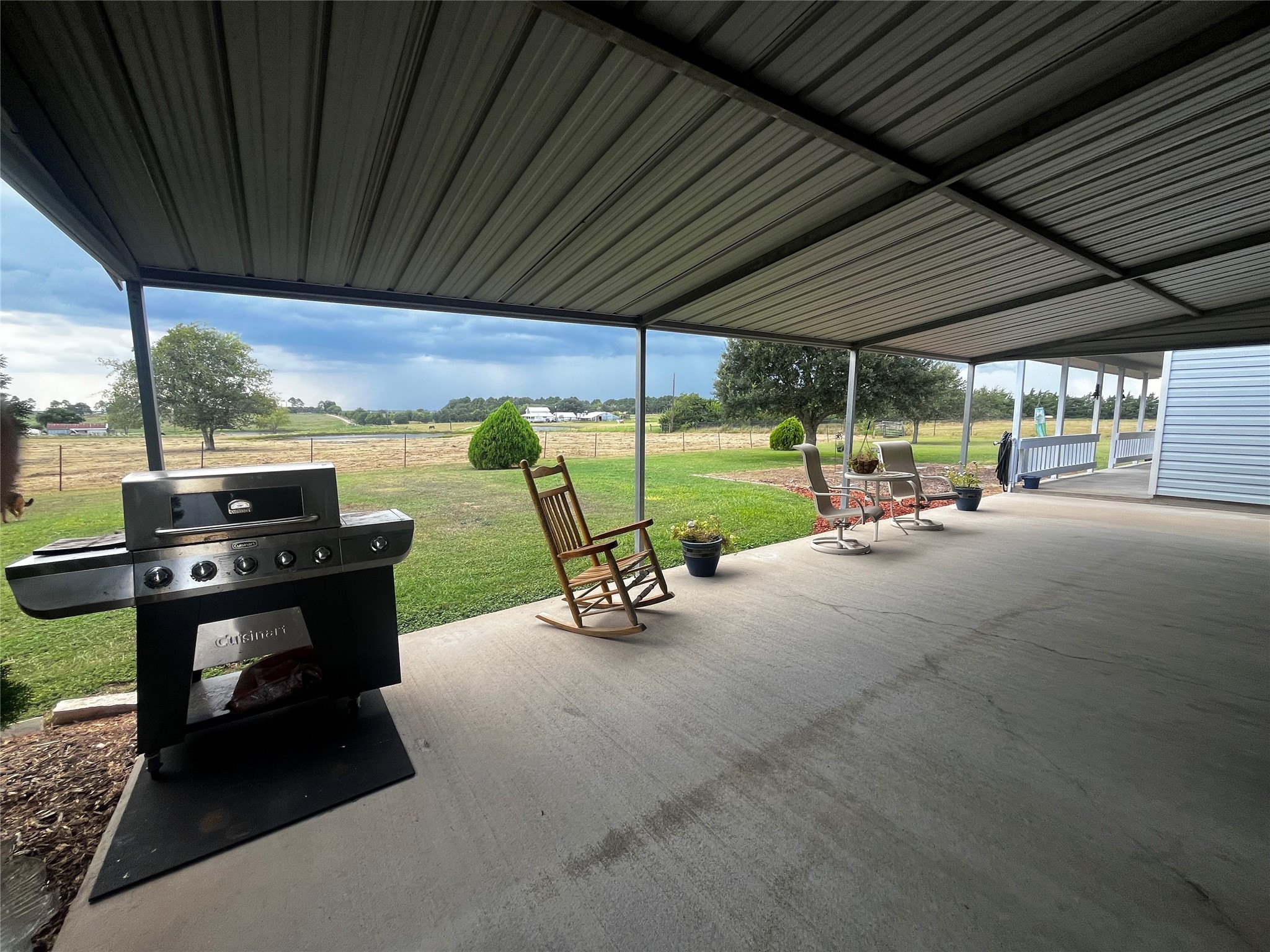 1100 Swiss Alp Hills Loop Schulenburg, TX 78956 - Photo 33 of 46 Covered Patio view from Driveway