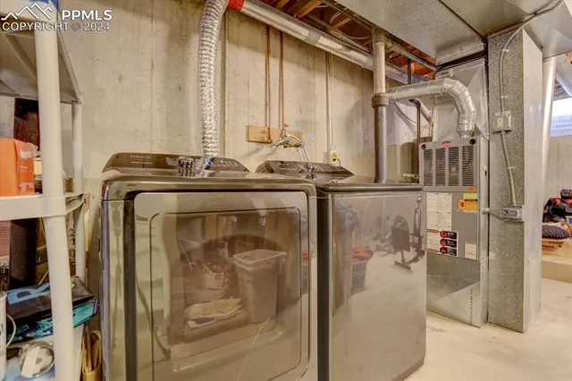 a bathroom with a shower and mirror
