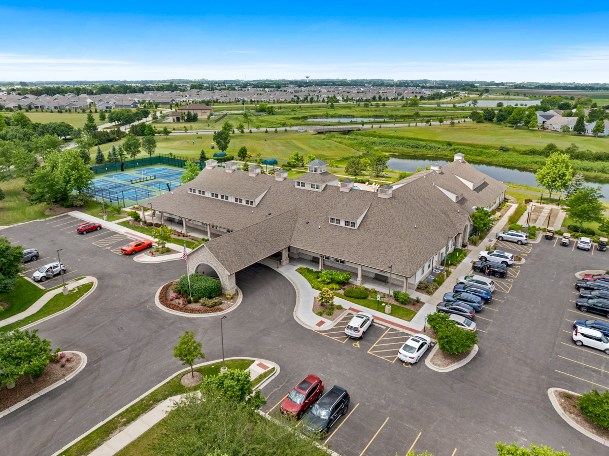 1150 Americana Avenue Pingree Grove, IL 60140 - Photo 29 of 30 an aerial view of a house with garden space and ocean view