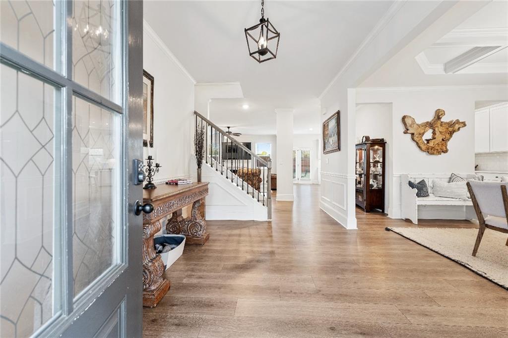 7545 Rambling Vale Dawsonville, GA 30534 - Photo 4 of 46 a view of a livingroom with furniture and a flat screen tv