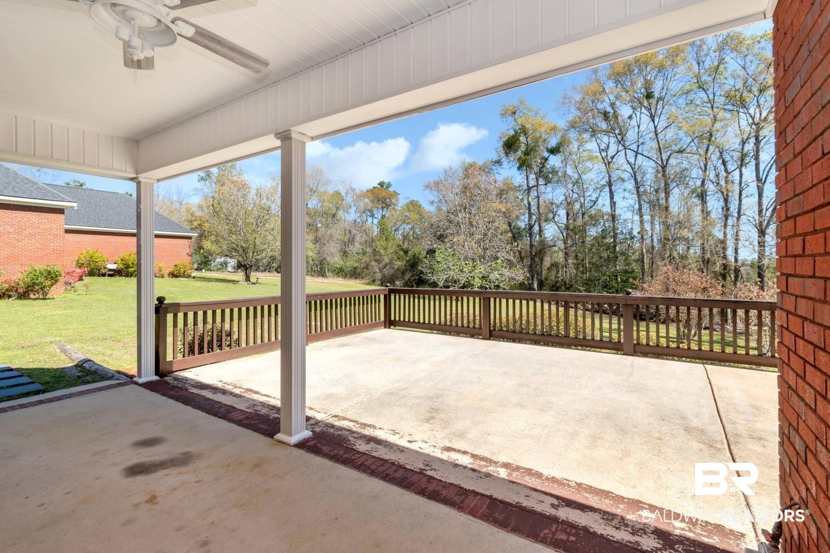 6090 Celeste Road Saraland, AL 36571 - Photo 28 of 38 View of patio featuring ceiling fan