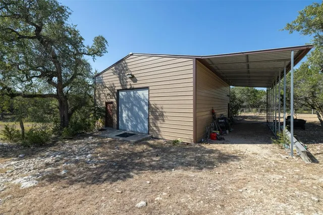 a view of a house with a patio