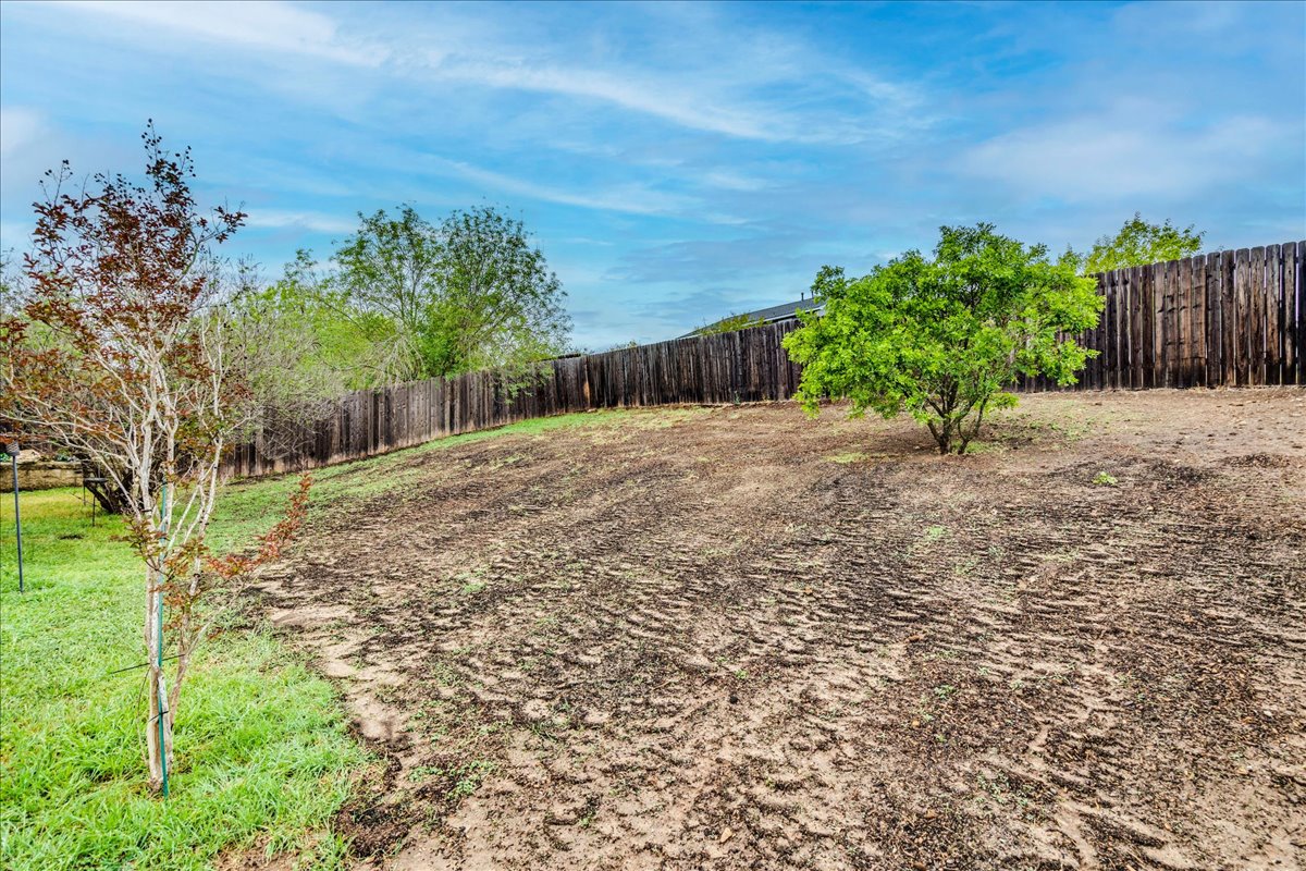 148 Buttercup Way Kyle, TX 78640 - Photo 28 of 30 a backyard of a house with lots of green space