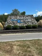 a view of a swimming pool and a yard