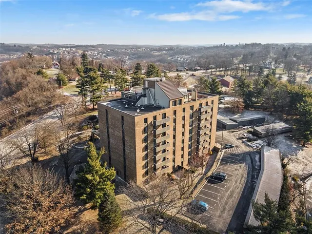 a view of a city with tall buildings
