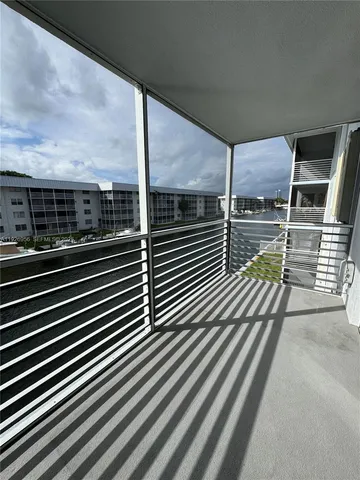 a view of a balcony