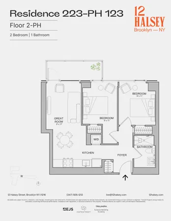 $5,750 | 12 Halsey Street, Unit 823 | Bedford-Stuyvesant