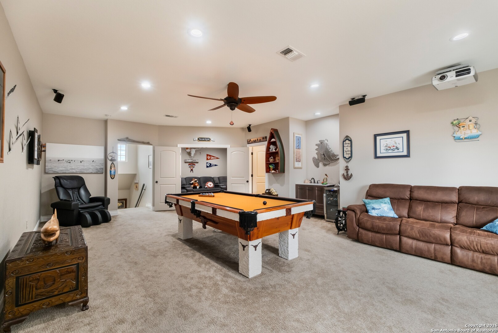 103 Rio Grande Drive Blanco, TX 78606 - Photo 47 of 99 a living room with furniture gym equipment and a large window