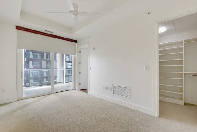 en empty room with windows