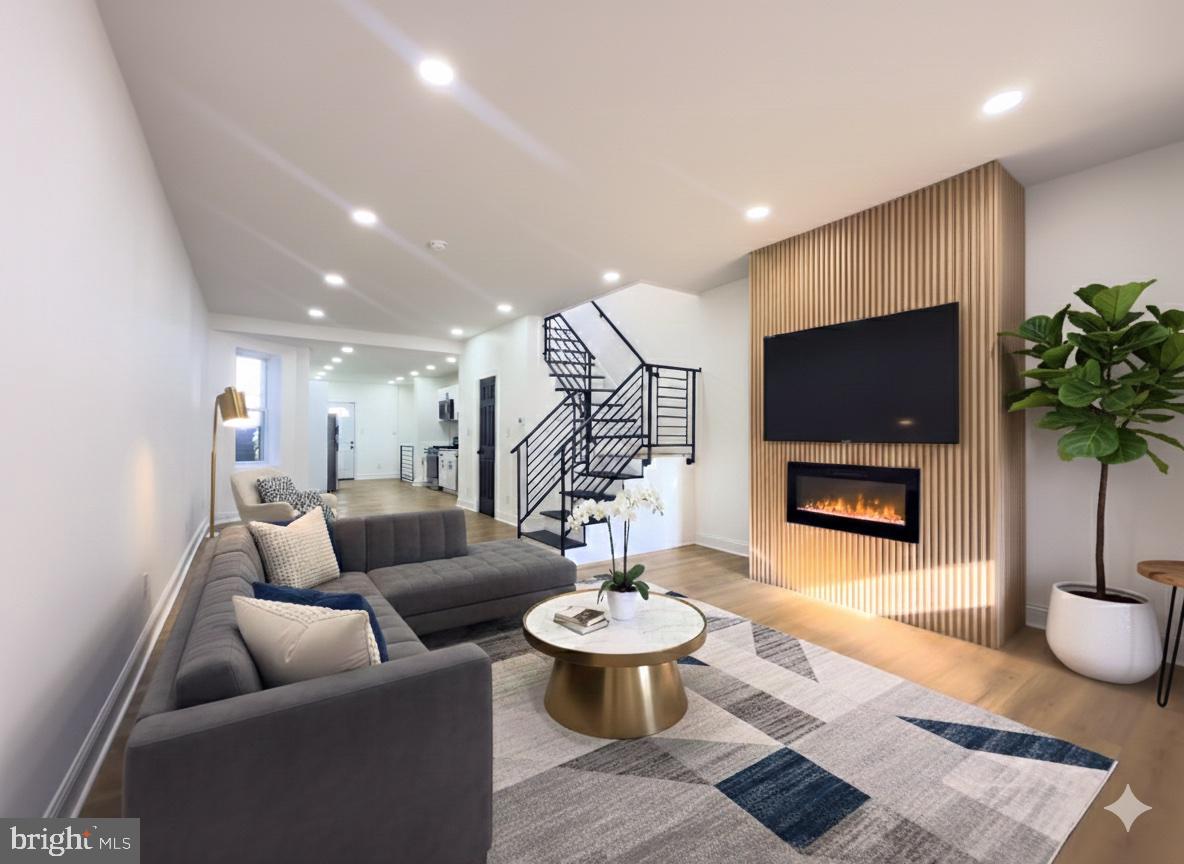 Virtually Staged Living Room
