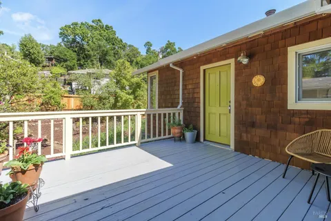 a view of a house with a porch