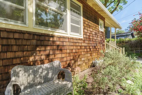 a front view of a house