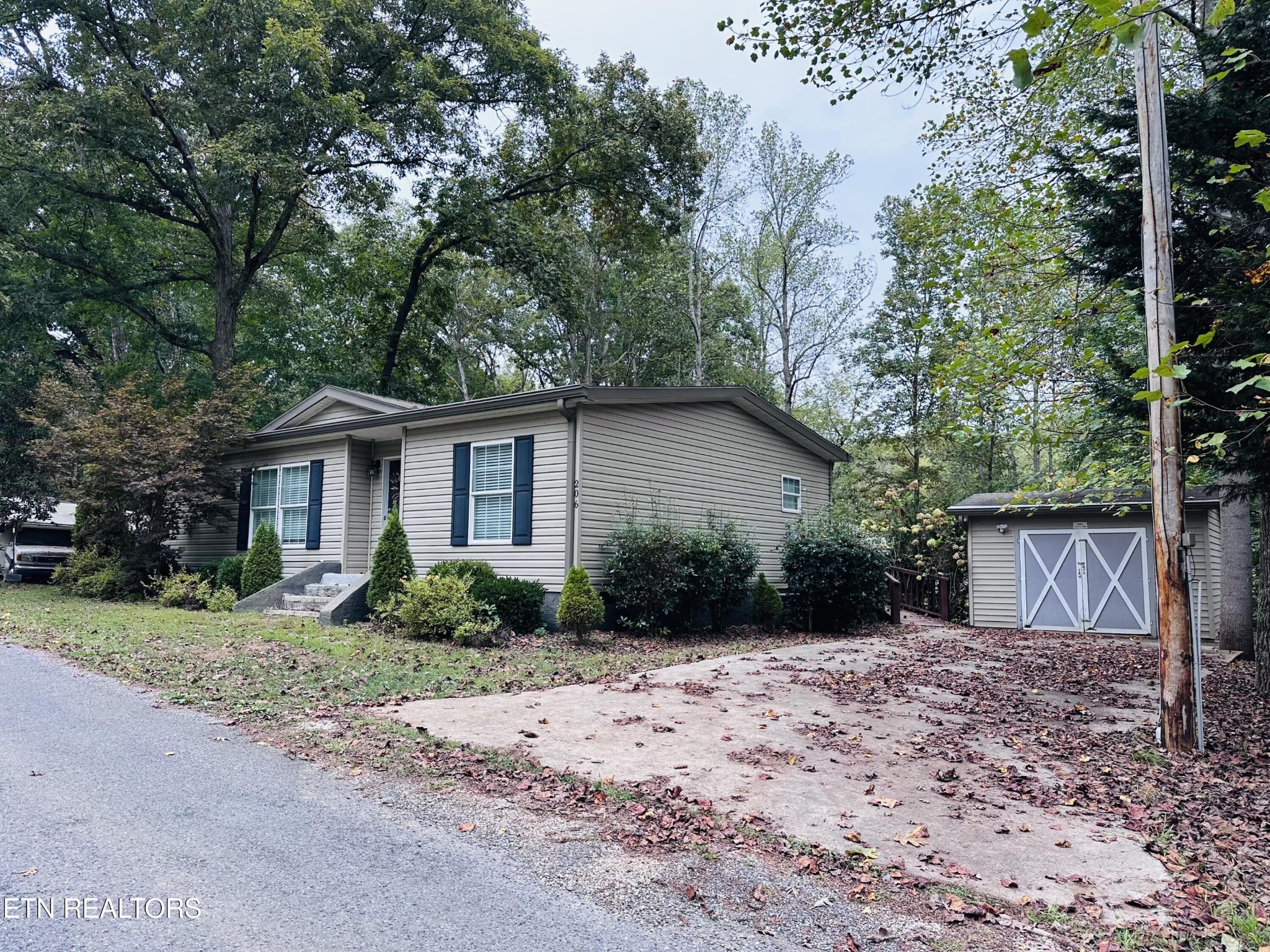 206 Randall Fugate Road Spring City, TN 37381 - Photo 3 of 28 a view of a house with a yard and large trees