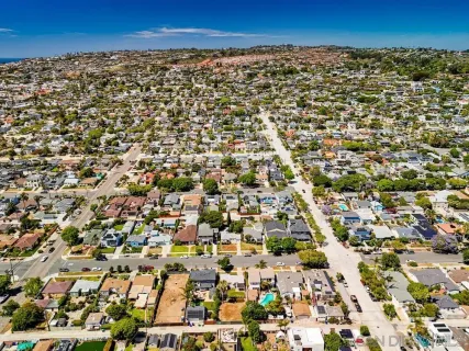 an aerial view of a city