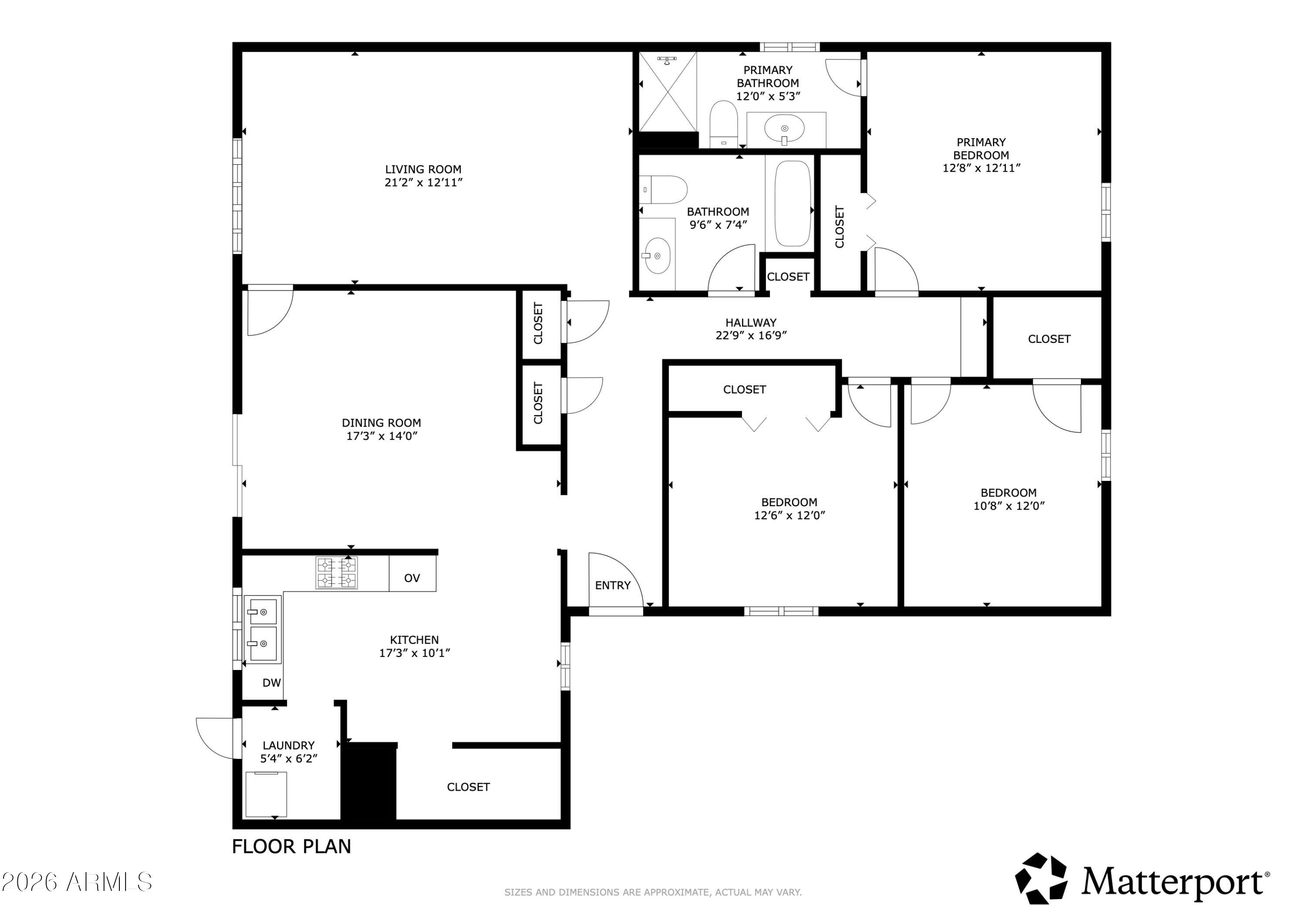 3106 East Cortez Street Phoenix, AZ 85028 - Photo 27 of 27 Floor Plan