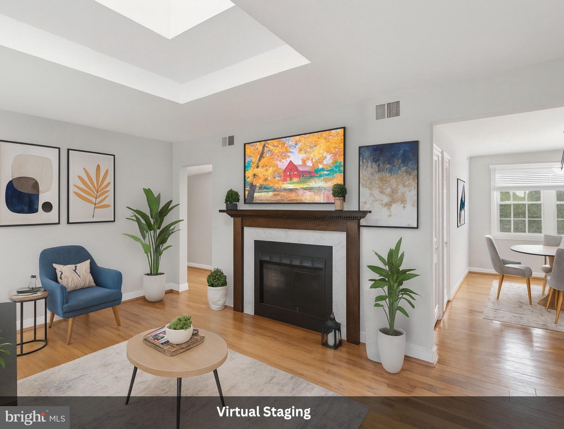 2904 13th Road South, Unit 301 Arlington, VA 22204 - Photo 3 of 13 a living room with furniture and a fireplace